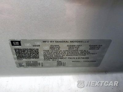 Zdjęcie 13 z 13 samochodu: 2019 CHEVROLET SUBURBAN K1500 LT VIN:1GNSKHKC7KR197635 - miniatura