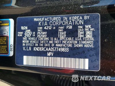 Zdjęcie 13 z 13 samochodu: 2025 KIA SELTOS EX VIN:KNDERCAA0S7749833 - miniatura