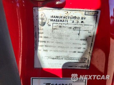 Zdjęcie 13 z 13 samochodu: 2013 MASERATI GRANTURISMO S VIN:ZAM45VLA1D0068880 - miniatura