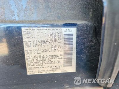 Zdjęcie 12 z 12 samochodu: 2020 NISSAN FRONTIER SV VIN:1N6ED0EB3LN704637 - miniatura