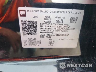 Zdjęcie 13 z 13 samochodu: 2021 GMC SIERRA K1500 AT4 VIN:3GTP9EEL7MG404032 - miniatura