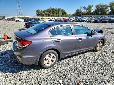 Trzecie zdjęcie samochodu z tyłu: 2014 HONDA CIVIC LX VIN:2HGFB2F59EH530684 - miniatura