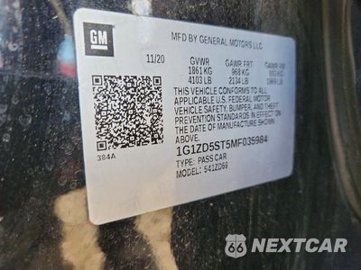 Zdjęcie 12 z 12 samochodu: 2021 CHEVROLET MALIBU LT VIN:1G1ZD5ST5MF035984 - miniatura