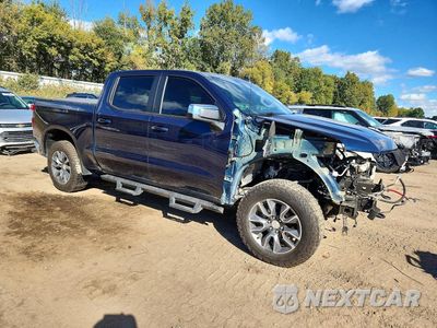 Czwarte zdjęcie samochodu z boku: 2021 CHEVROLET SILVERADO K1500 LT VIN:3GCUYDED7MG152811 - miniatura