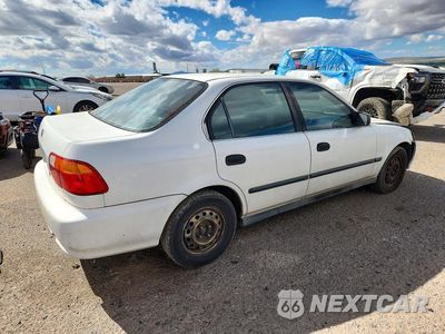 Trzecie zdjęcie samochodu z tyłu: 2000 HONDA CIVIC LX VIN:JHMEJ6679YS006114 - miniatura