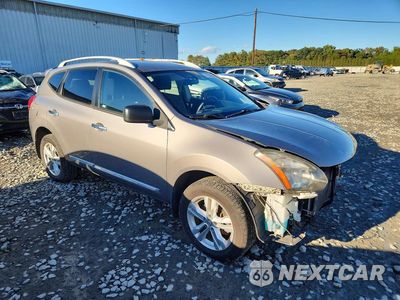 Czwarte zdjęcie samochodu z boku: 2015 NISSAN ROGUE SELECT S VIN:JN8AS5MV9FW766448 - miniatura