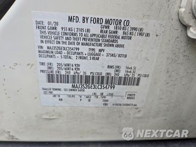 Zdjęcie 12 z 12 samochodu: 2020 FORD ECOSPORT SE VIN:MAJ3S2GE3LC354799 - miniatura