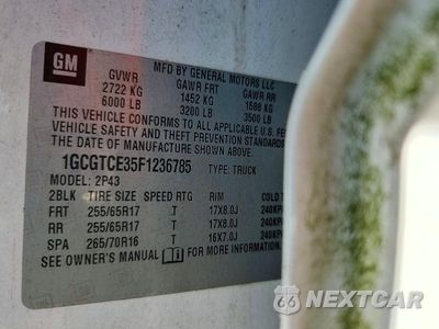 Zdjęcie 12 z 12 samochodu: 2015 CHEVROLET COLORADO Z71 VIN:1GCGTCE35F1236785 - miniatura
