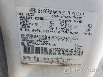 Zdjęcie 12 z 12 samochodu: 2002 FORD F250 SUPER DUTY VIN:1FTNF20F42EC52327 - miniatura