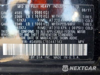 Zdjęcie 13 z 13 samochodu: 2011 SUBARU OUTBACK 2.5I LIMITED VIN:4S4BRBLC1B3447143 - miniatura
