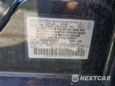 Zdjęcie 12 z 12 samochodu: 2018 NISSAN SENTRA S VIN:3N1AB7AP4JY290787 - miniatura