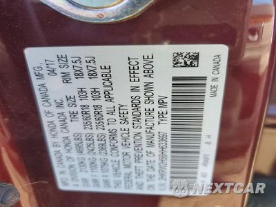 Zdjęcie 13 z 13 samochodu: 2017 HONDA CR-V EX VIN:2HKRW2H56HH633697 - miniatura