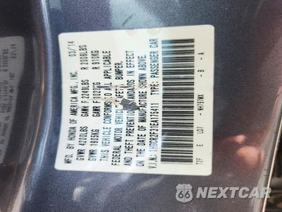 Zdjęcie 13 z 13 samochodu: 2014 HONDA ACCORD LX VIN:1HGCR2F31EA175411 - miniatura