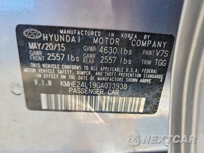 Zdjęcie 12 z 12 samochodu: 2016 HYUNDAI SONATA HYBRID SE VIN:KMHE24L19GA013938 - miniatura