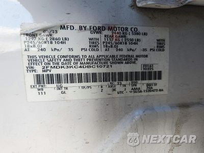 Zdjęcie 13 z 13 samochodu: 2013 FORD EDGE LIMITED VIN:2FMDK3KC4DBC10721 - miniatura