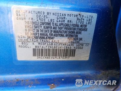 Zdjęcie 12 z 12 samochodu: 2021 NISSAN VERSA SV VIN:3N1CN8EV6ML870347 - miniatura