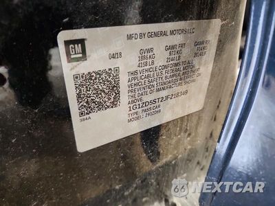 Zdjęcie 12 z 12 samochodu: 2018 CHEVROLET MALIBU LT VIN:1G1ZD5ST2JF218349 - miniatura