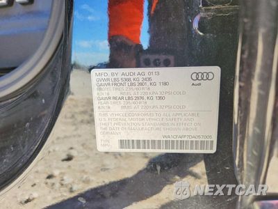Zdjęcie 13 z 13 samochodu: 2013 AUDI Q5 VIN:WA1CFAFP7DA057005 - miniatura