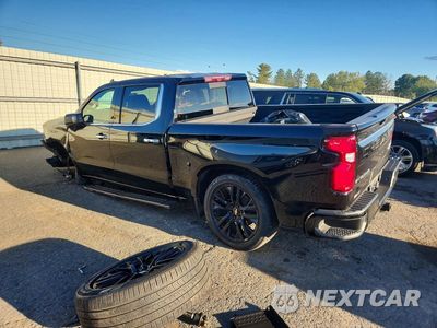 Drugie zdjęcie samochodu z przodu: 2021 CHEVROLET SILVERADO K1500 HIGH COUNTRY VIN:3GCUYHEL2MG141794 - miniatura