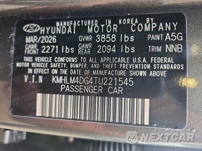 Zdjęcie 12 z 12 samochodu: 2026 HYUNDAI ELANTRA SEL SPORT VIN:KMHLM4DG4TU221545 - miniatura