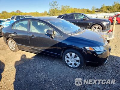Czwarte zdjęcie samochodu z boku: 2008 HONDA CIVIC LX VIN:2HGFA16578H339007 - miniatura