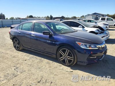 Czwarte zdjęcie samochodu z boku: 2017 HONDA ACCORD SPORT VIN:1HGCR2F53HA244024 - miniatura