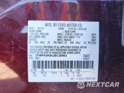 Zdjęcie 13 z 13 samochodu: 2018 FORD EDGE VIN:2FMPK4K86JBC26963 - miniatura