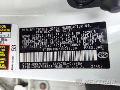 Zdjęcie 12 z 12 samochodu: 2018 TOYOTA CAMRY XSE VIN:4T1B61HK2JU052500 - miniatura