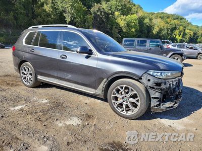 Czwarte zdjęcie samochodu z boku: 2021 BMW X7 XDRIVE40I VIN:5UXCW2C03M9G60927 - miniatura