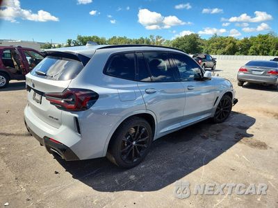 Trzecie zdjęcie samochodu z tyłu: 2022 BMW X3 SDRIVE30I VIN:5UX43DP07N9K11932 - miniatura