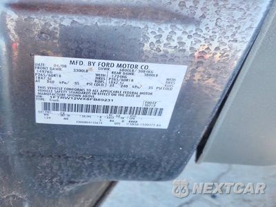 Zdjęcie 12 z 12 samochodu: 2008 FORD F150 SUPERCREW VIN:1FTRW12WX8FB89231 - miniatura