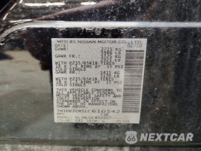 Zdjęcie 13 z 13 samochodu: 2020 NISSAN PATHFINDER SL VIN:5N1DR2CM5LC610542 - miniatura