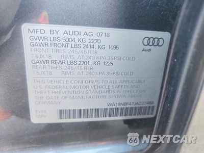 Zdjęcie 13 z 13 samochodu: 2018 AUDI A4 ALLROAD PREMIUM PLUS VIN:WA18NBF47JA222468 - miniatura