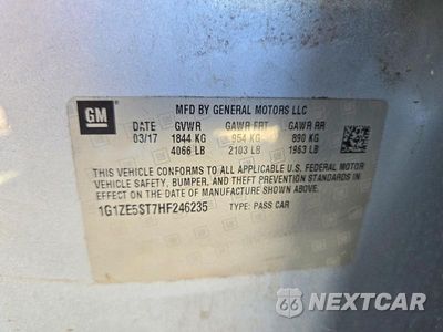 Zdjęcie 12 z 12 samochodu: 2017 CHEVROLET MALIBU LT VIN:1G1ZE5ST7HF246235 - miniatura