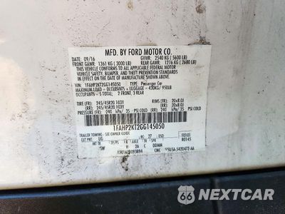 Zdjęcie 12 z 12 samochodu: 2016 FORD TAURUS SHO VIN:1FAHP2KT2GG145050 - miniatura
