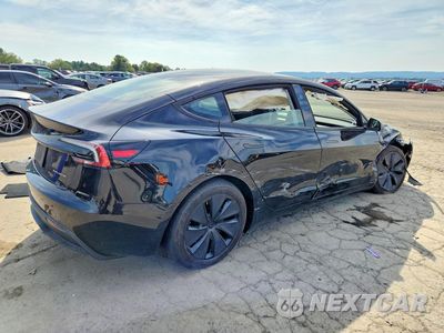 Trzecie zdjęcie samochodu z tyłu: 2025 TESLA MODEL 3 VIN:5YJ3E1EB2SF903401 - miniatura