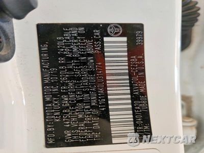 Zdjęcie 12 z 12 samochodu: 2020 TOYOTA CAMRY SE VIN:4T1G11AK0LU314774 - miniatura