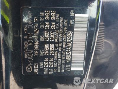 Zdjęcie 12 z 12 samochodu: 2021 HYUNDAI KONA SEL VIN:KM8K22AA0MU723959 - miniatura