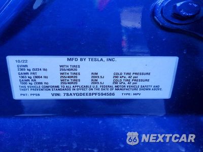 Zdjęcie 12 z 12 samochodu: 2023 TESLA MODEL Y VIN:7SAYGDEE8PF594586 - miniatura