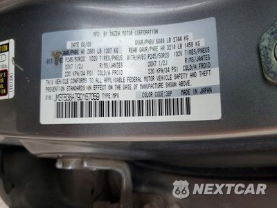 Zdjęcie 13 z 13 samochodu: 2009 MAZDA CX-9 VIN:JM3TB38A790167059 - miniatura