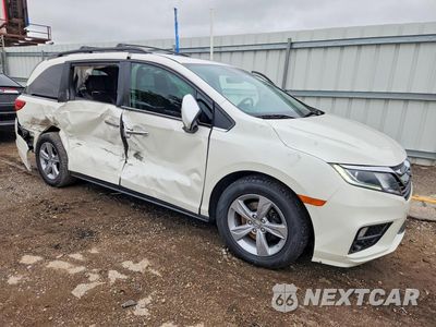 Czwarte zdjęcie samochodu z boku: 2019 HONDA ODYSSEY EXL VIN:5FNRL6H76KB096692 - miniatura