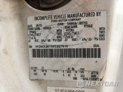 Zdjęcie 12 z 12 samochodu: 2006 FORD F350 SUPER DUTY VIN:1FDWX36Y56EB27810 - miniatura