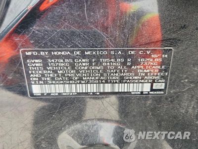 Zdjęcie 12 z 12 samochodu: 2015 HONDA FIT EX VIN:3HGGK5H82FM735814 - miniatura