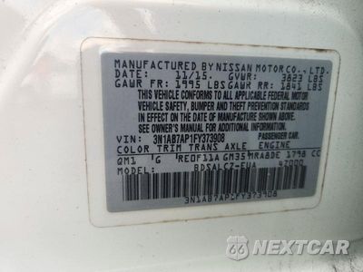 Zdjęcie 12 z 12 samochodu: 2015 NISSAN SENTRA S VIN:3N1AB7AP1FY373908 - miniatura