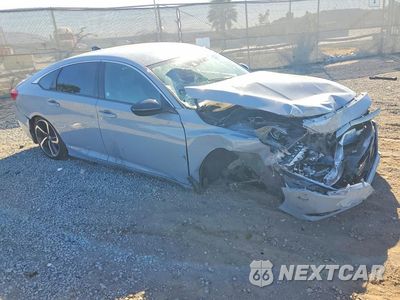 Czwarte zdjęcie samochodu z boku: 2021 HONDA ACCORD SPORT VIN:1HGCV1F35MA117693 - miniatura