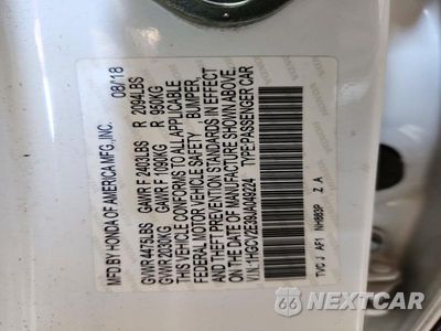Zdjęcie 12 z 12 samochodu: 2018 HONDA ACCORD SPORT VIN:1HGCV2E39JA049224 - miniatura