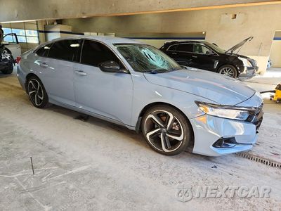 Czwarte zdjęcie samochodu z boku: 2022 HONDA ACCORD SPORT SE VIN:1HGCV1F41NA073394 - miniatura