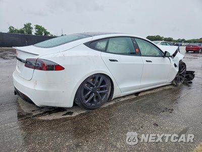Trzecie zdjęcie samochodu z tyłu: 2021 TESLA MODEL S VIN:5YJSA1E54MF452041 - miniatura