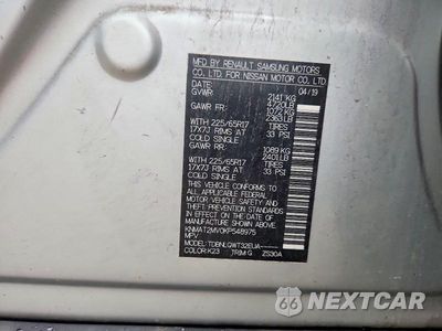 Zdjęcie 13 z 13 samochodu: 2019 NISSAN ROGUE SV VIN:KNMAT2MV0KP548975 - miniatura