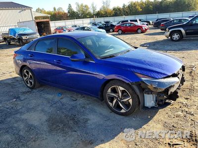 Czwarte zdjęcie samochodu z boku: 2022 HYUNDAI ELANTRA SEL VIN:KMHLN4AG2NU317968 - miniatura